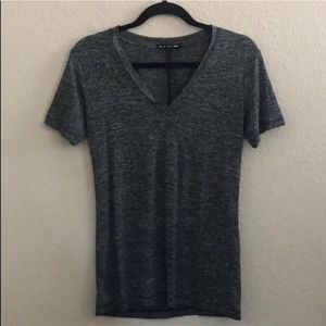 Rag & Bone Black Grey V-neck Top Sz XS Stretchy